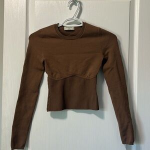 Babaton Sculpt Knit Empire Long Sleeve